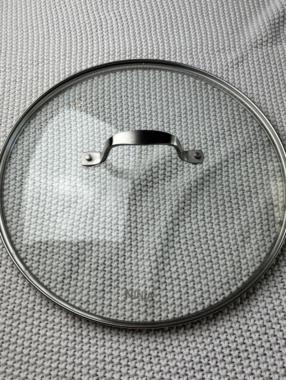 Ninja Large Glass Replacement Round Lid 12.5 OD 11.5 ID Pot & Pan Lid Only